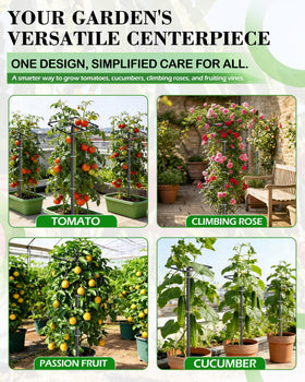 ATLIKE square-top design improves air circulation and sun exposure for vines.