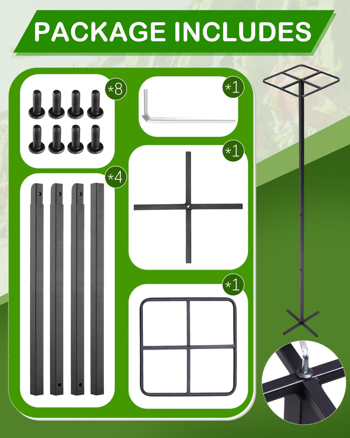 ATLIKE quick assembly with hex wrench gets you set up in minutes.