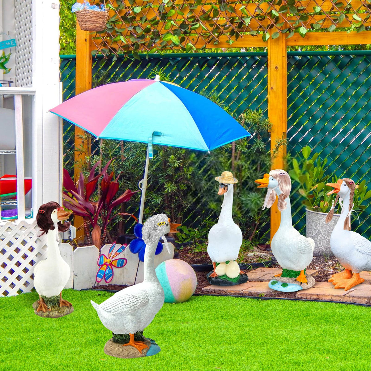 ATOWORLD goose wigs braids twists enable playful seasonal looks.
