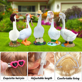 ATOWORLD goose wigs curly hair deliver lifelike porch styling.