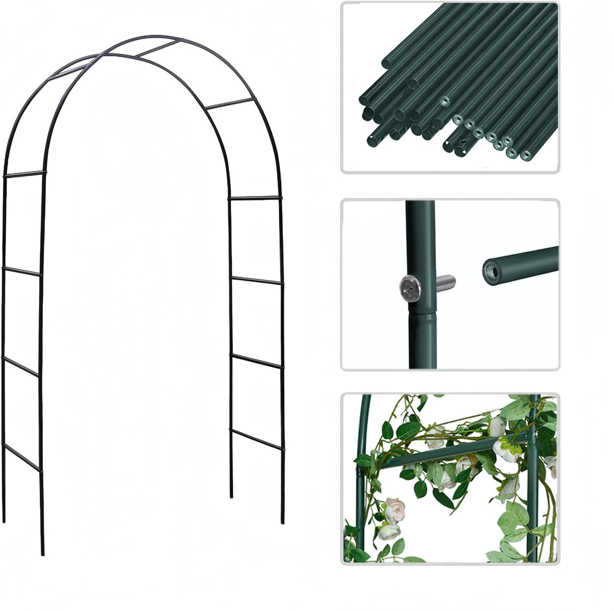 ATR ART TO REAL Garden Arch weather-resistant coating protects against rain and sun.