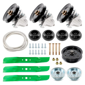 ATRACYPART 54-inch deck spindle kit improves blade rotation and reduces vibration.