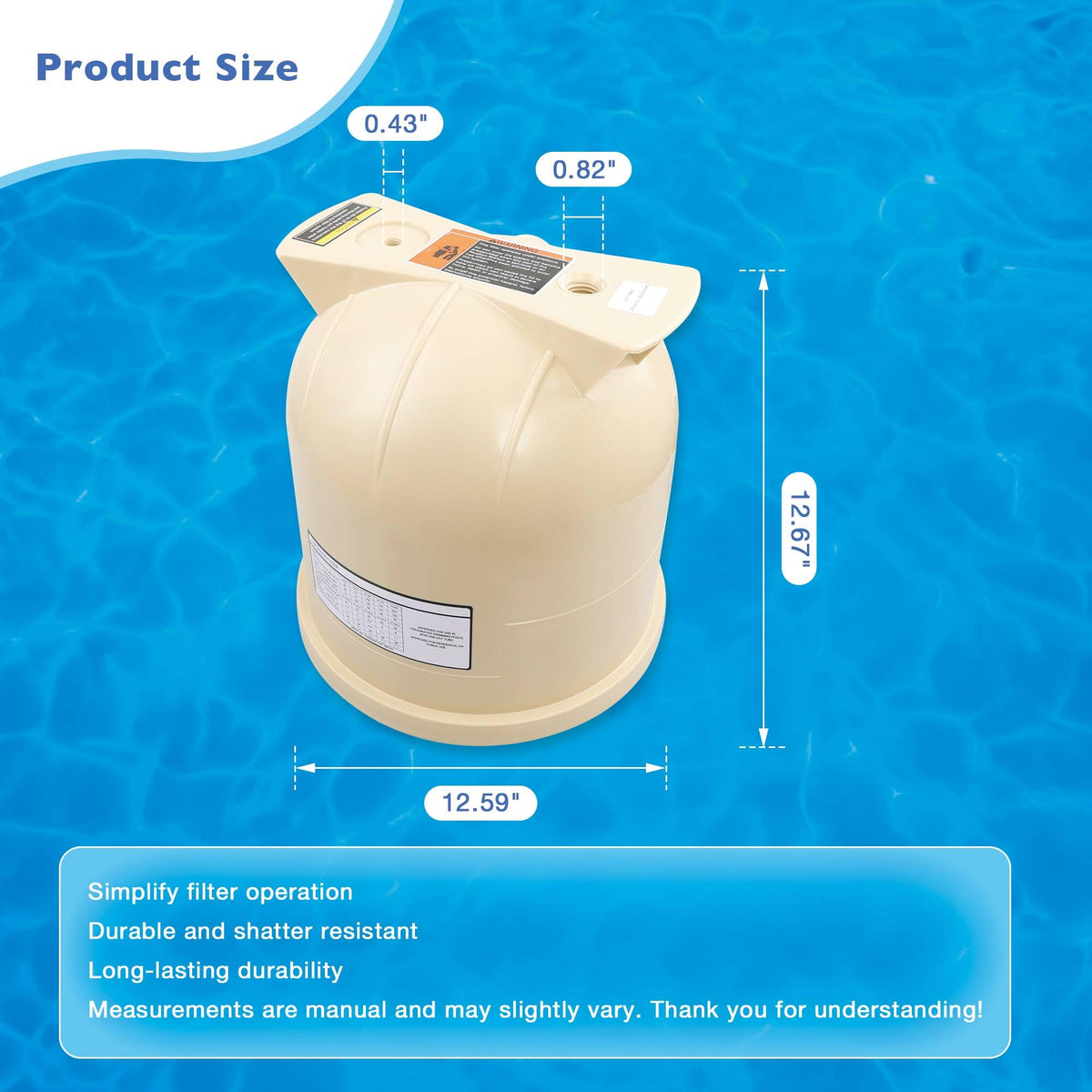 ATRACYPART easy-installation lid enables quick DIY replacement without tools.