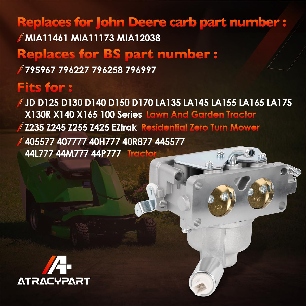 ATRACYPART fuel line and fittings for tidy, complete installation
