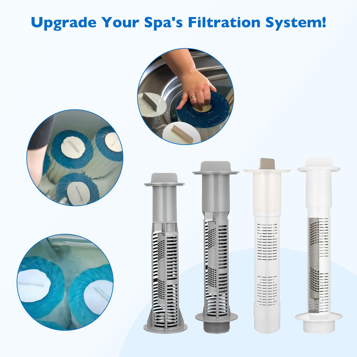 ATRACYPART cap package demonstrates easy install for spa maintenance
