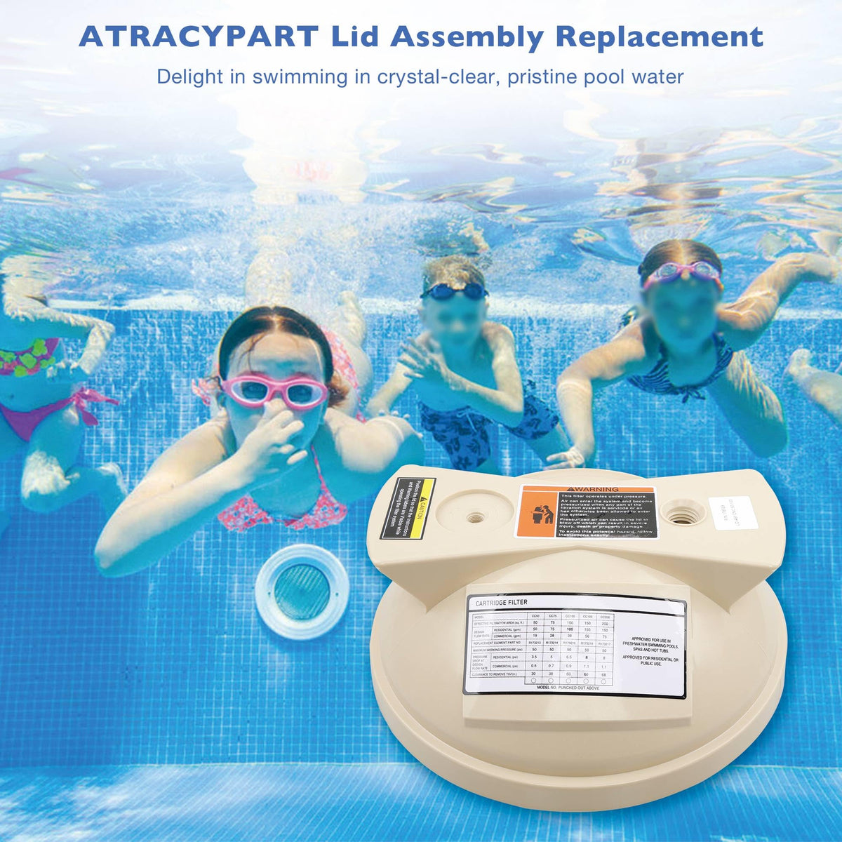 ATRACYPART resulting cleaner pool water after lid replacement