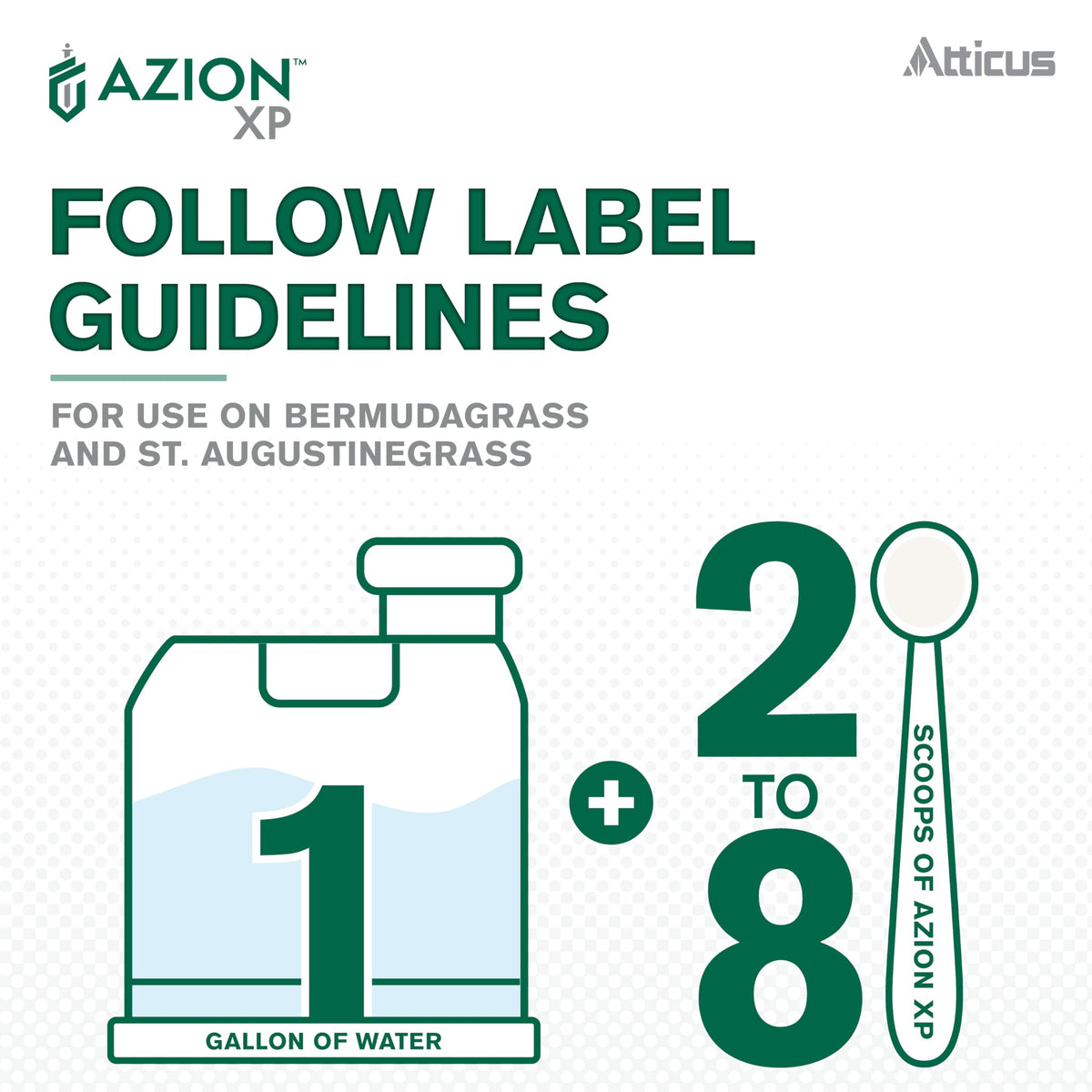 Atticus Azion XP recommended for lawns, parks, and managed landscapes.