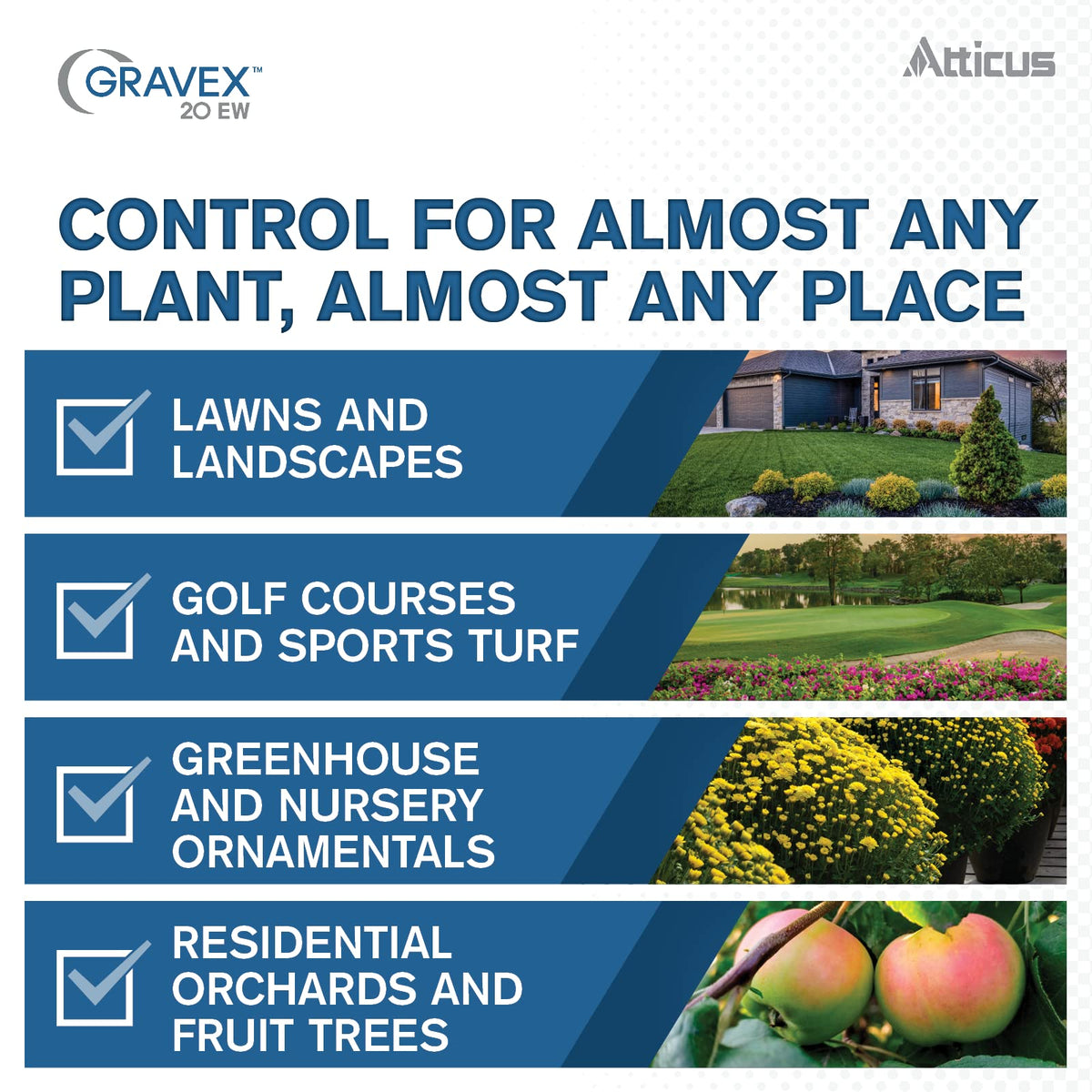 Atticus Gravex 20EW applied on lawn to combat turf diseases