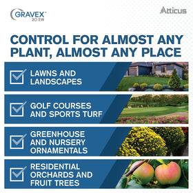 Atticus Gravex 20EW applied on lawn to combat turf diseases