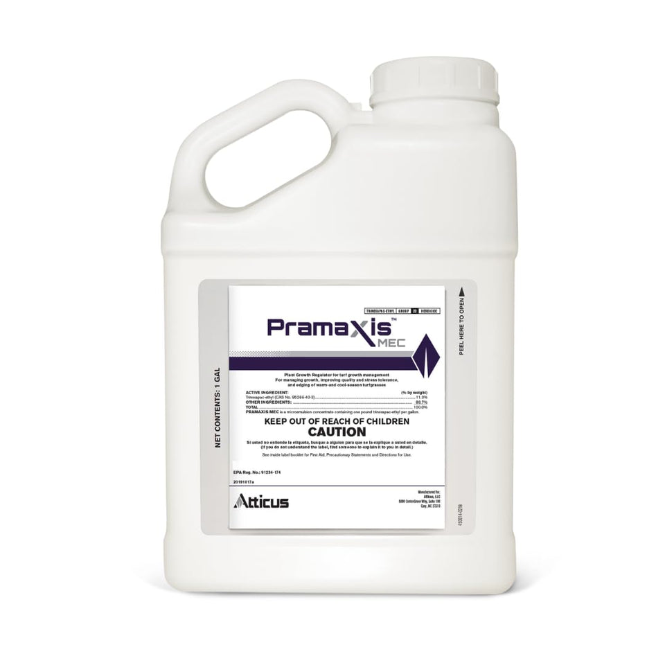 Atticus Pramaxis MEC bottle with easy-mix formulation for efficient turf growth control.