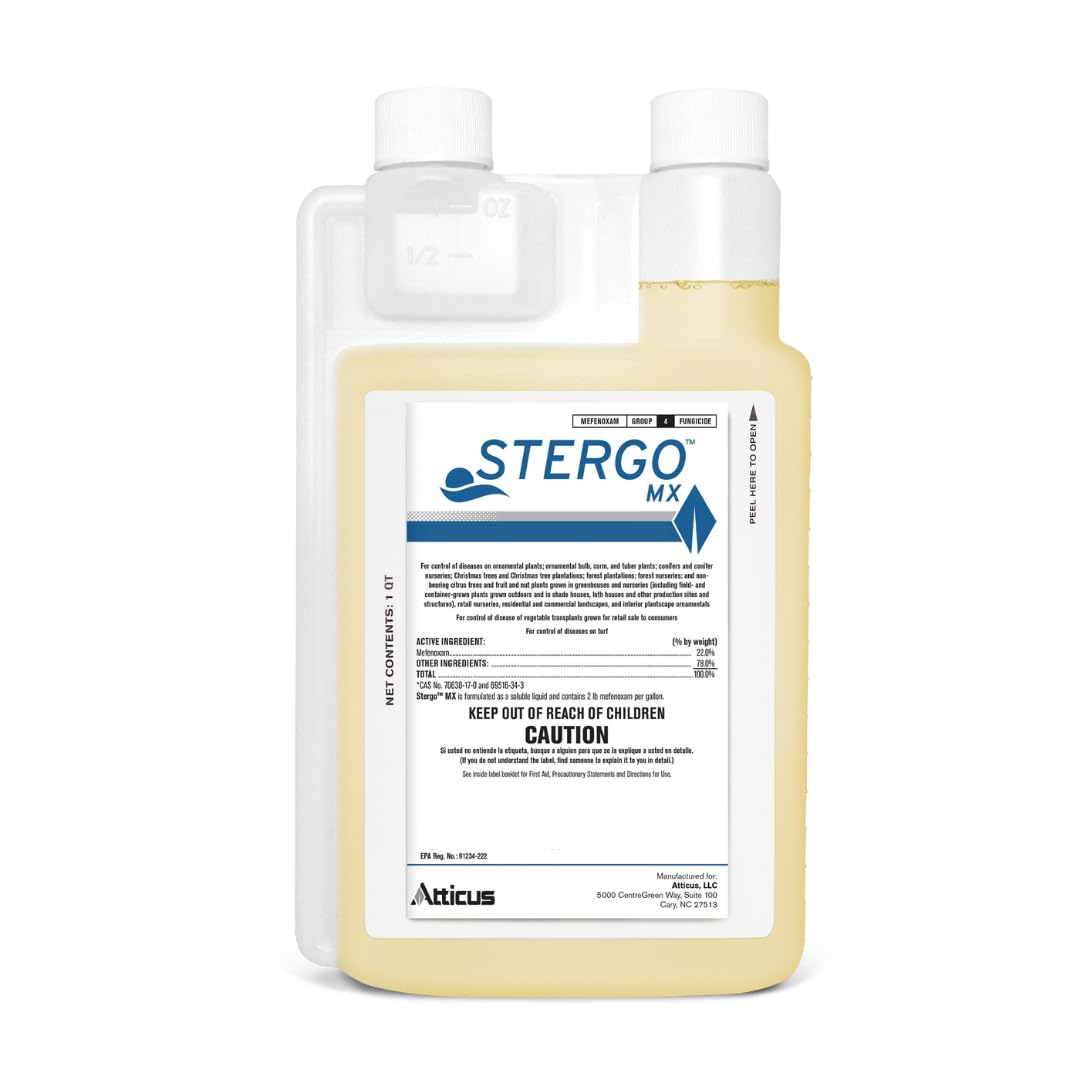 Atticus Stergo MX bottle pour for easy lawn and greenhouse application.
