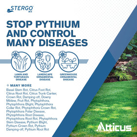 Atticus Stergo MX label details instructions for turf and ornamentals.