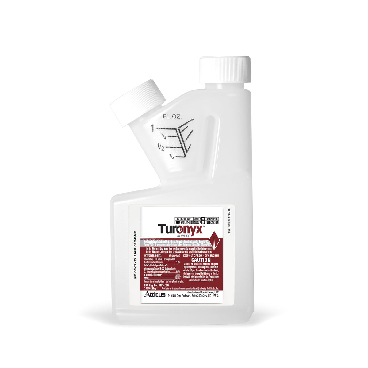 Atticus Turonyx Ultra FX bottle front showing product ready for use and easy handling
