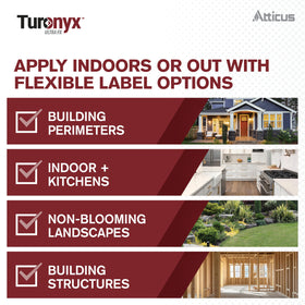 Atticus Turonyx Ultra FX on mattress and upholstery for interior protection against pests