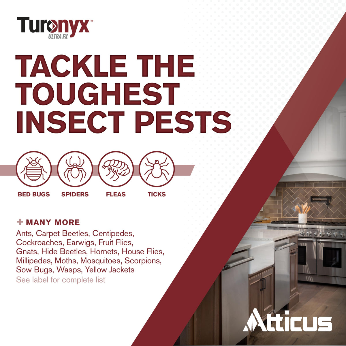 Atticus Turonyx Ultra FX spray nozzle demonstrating even indoor application