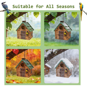 Attivolife bluebird cardinal entry hole attracts small backyard visitors.