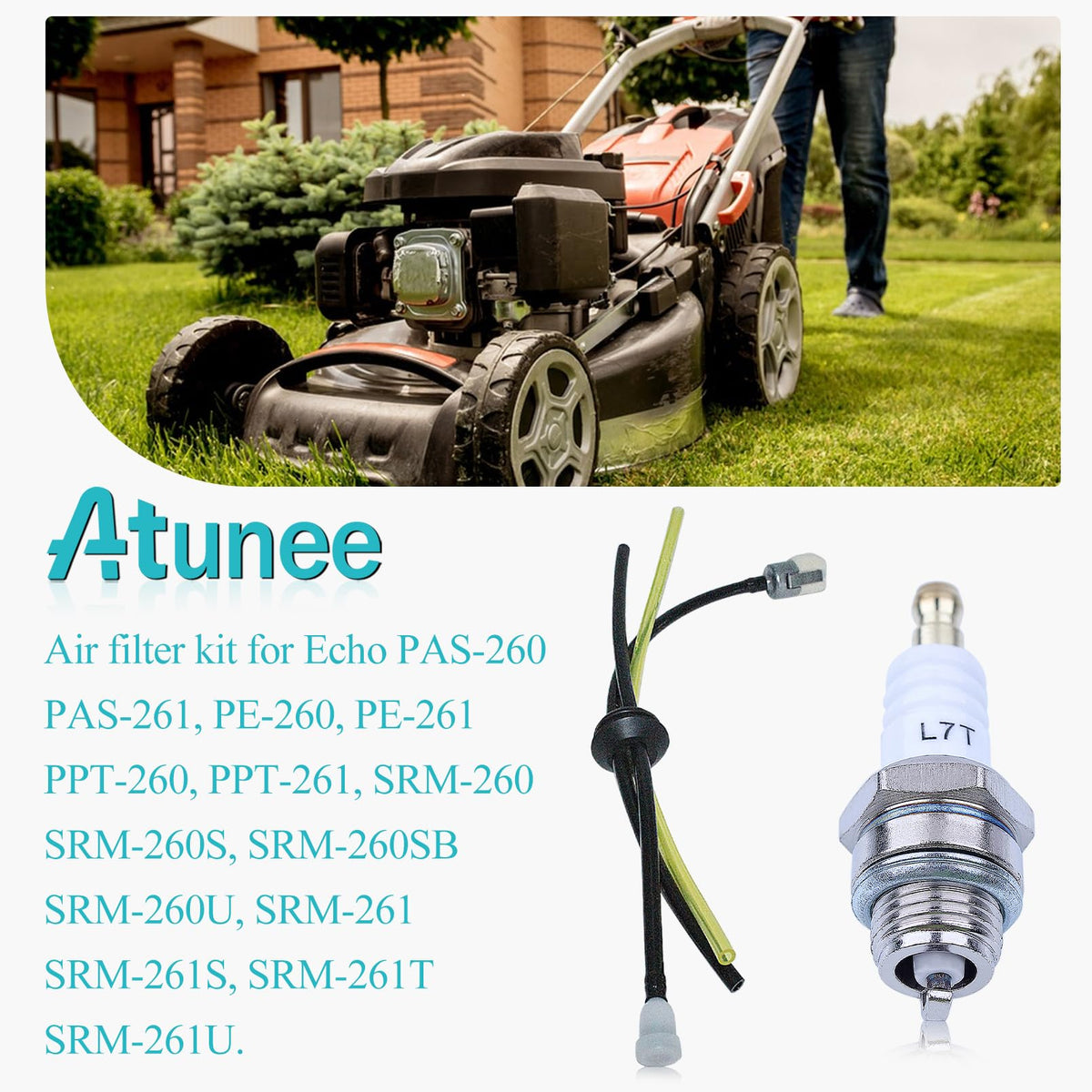 Atunee air filter kit for Echo PE260 improves fuel efficiency and engine longevity