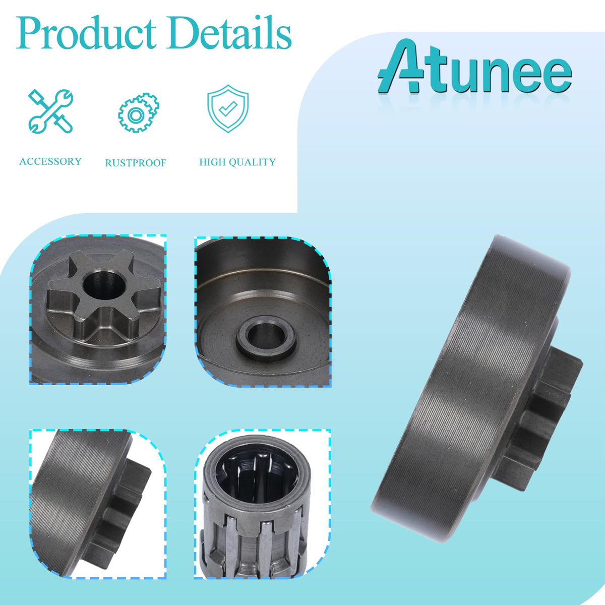 Atunee bearing kit helps keep clutch parts aligned for longer life.