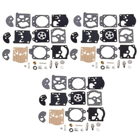 Atunee carburetor repair kit packaging shows a 3-set bundle for easy maintenance.