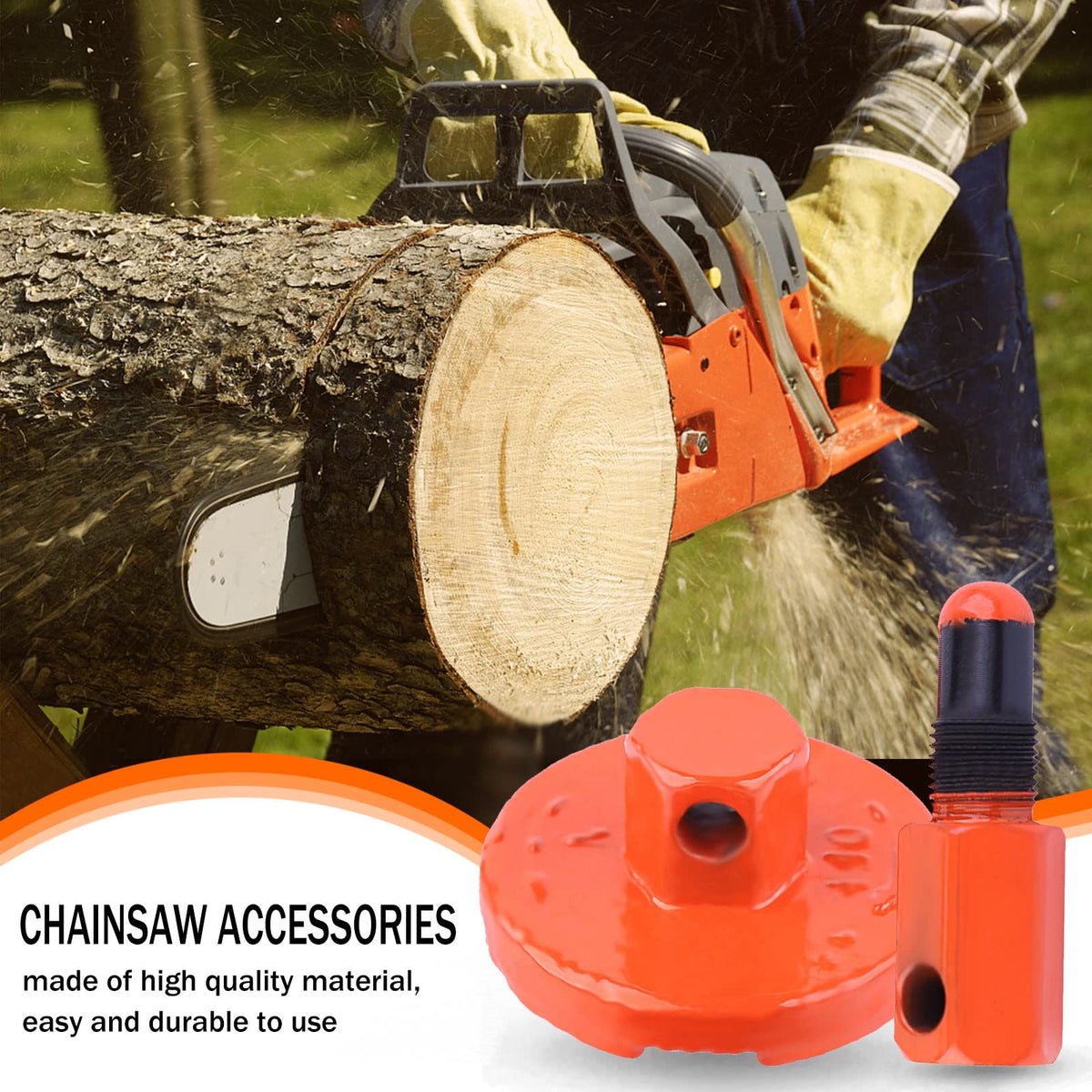 Atunee clutch removal tool for quick chainsaw maintenance.