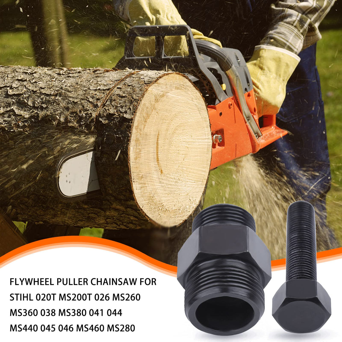 Atunee flywheel puller with Stihl compatibility demonstrates broad model fit.