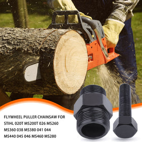 Atunee flywheel puller with Stihl compatibility demonstrates broad model fit.