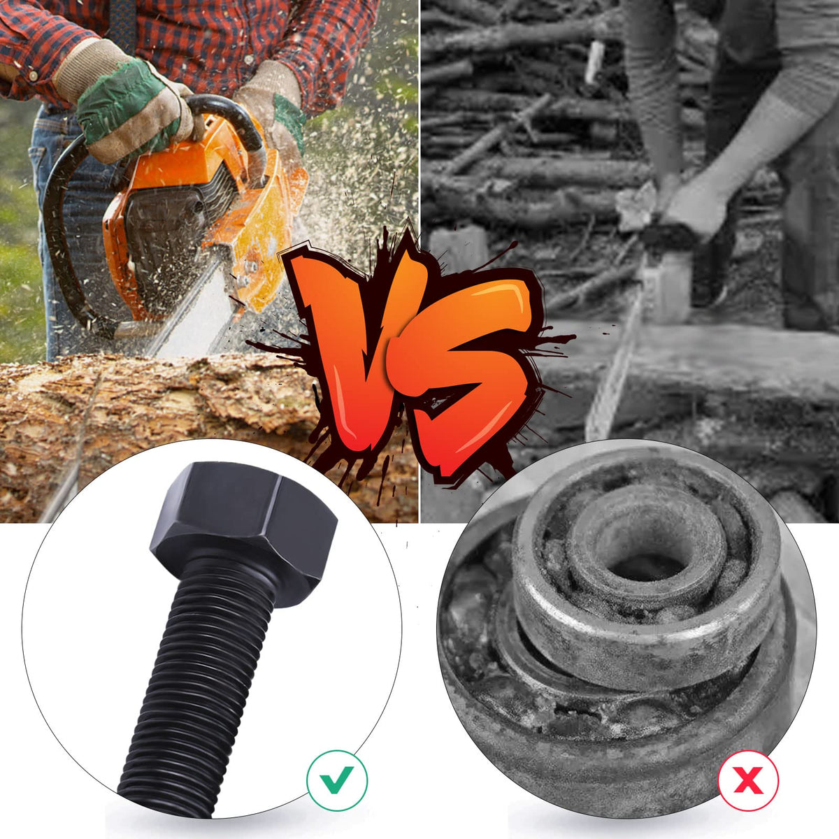 Atunee flywheel puller with oil-ready tips for use.