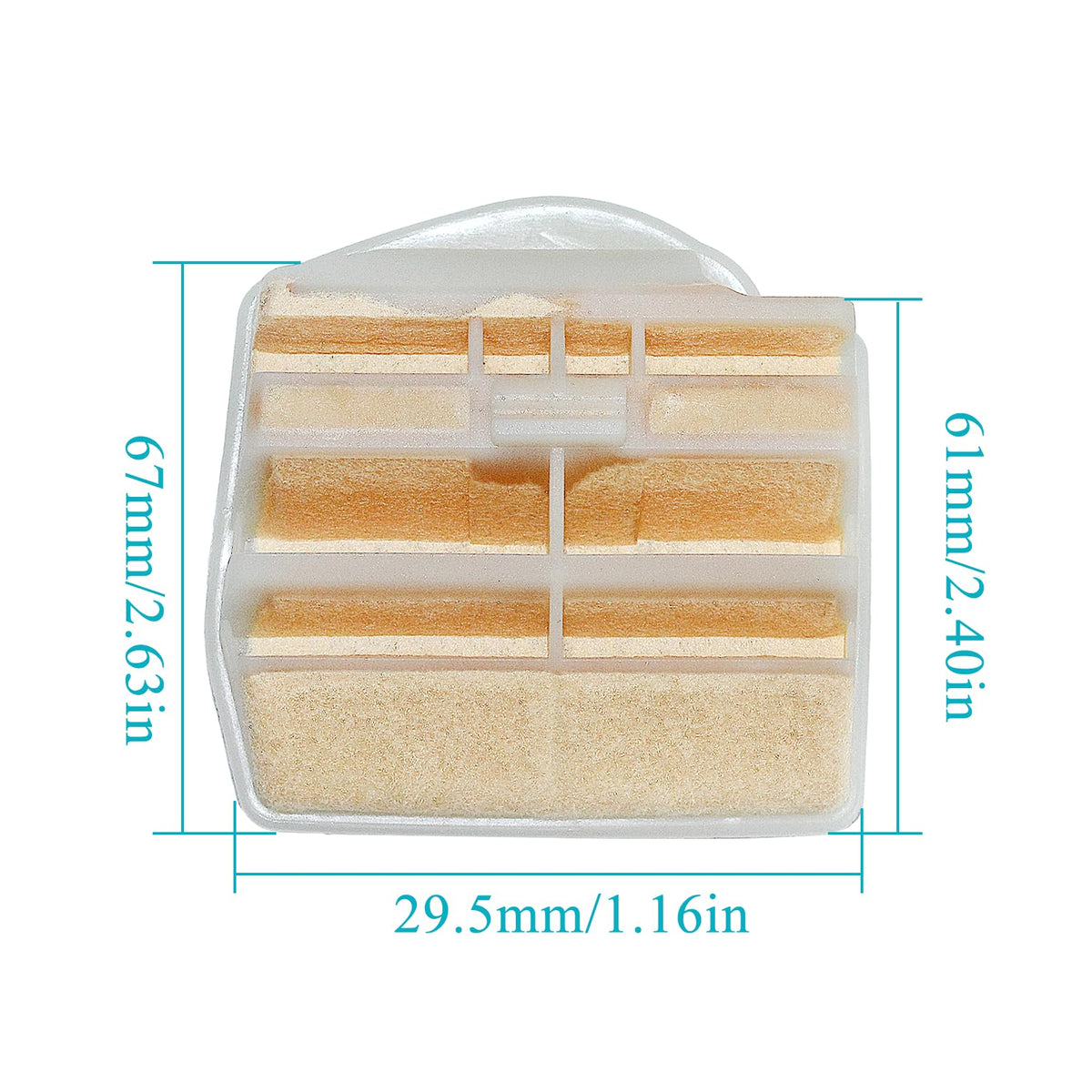 Atunee three-pack air filters shown together for cost-effective maintenance.
