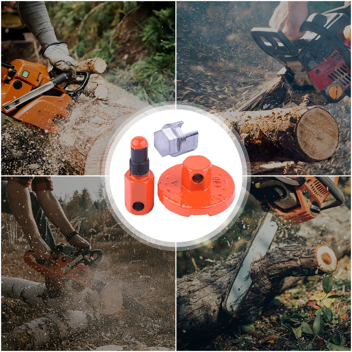 Atunee packaged piston stop and clutch tools for quick service.