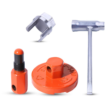 Atunee piston stop close-up supports Husqvarna Rancher clutch work