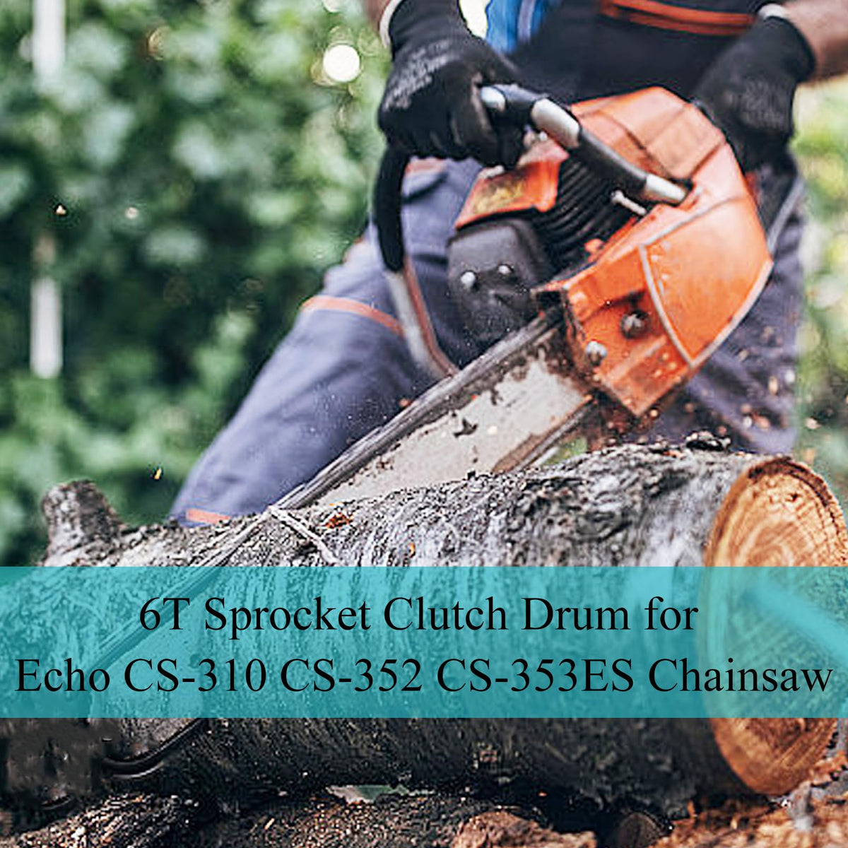 Atunee sprocket clutch drum for Echo CS-353ES with bearing improves engagement.
