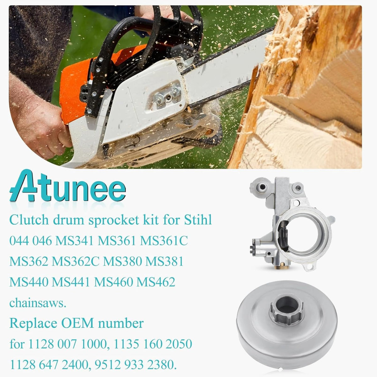 Atunee worm gear bearing close-up for durable clutch operation