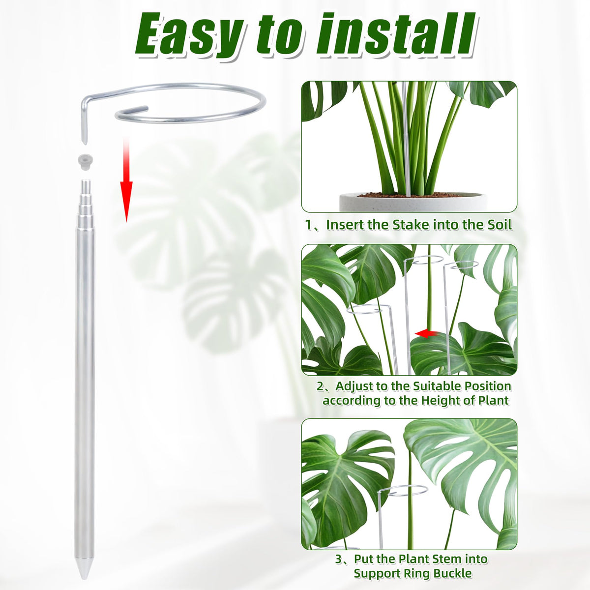 Atvkov outdoor garden stake system guiding climbing vines