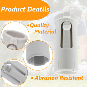 auaurly grey plastic sleeve in place for long-term durability