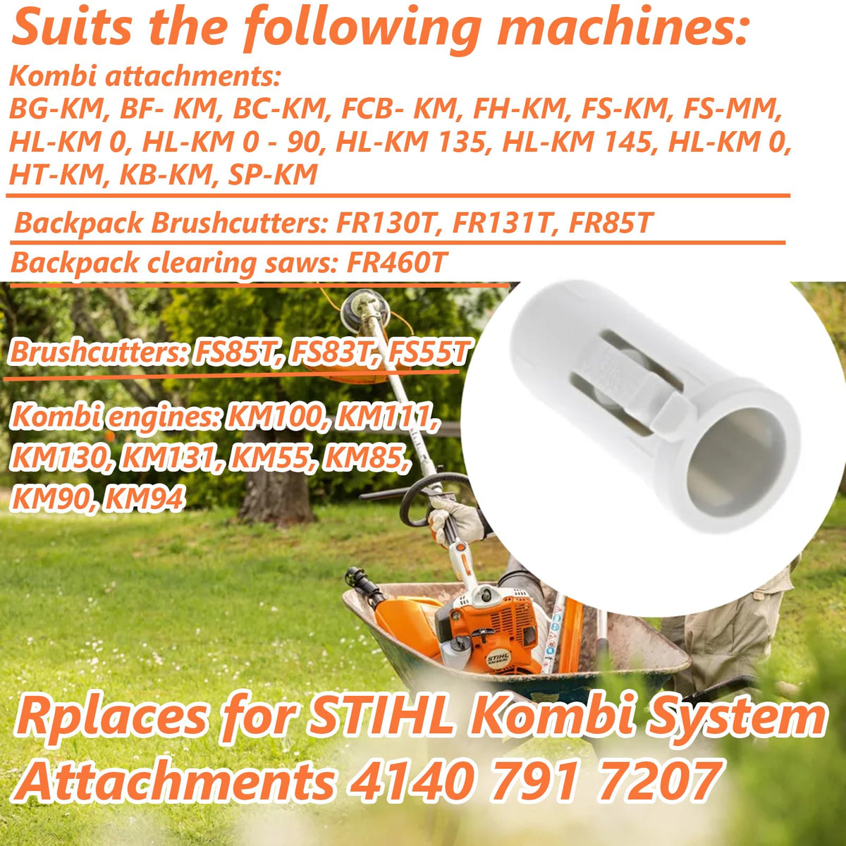 auaurly Stihl Kombi sleeve replacement, reliable operation