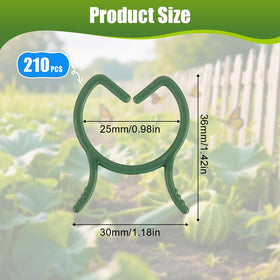 AUAUY plant clips large size close-up securing thicker stems outdoors.