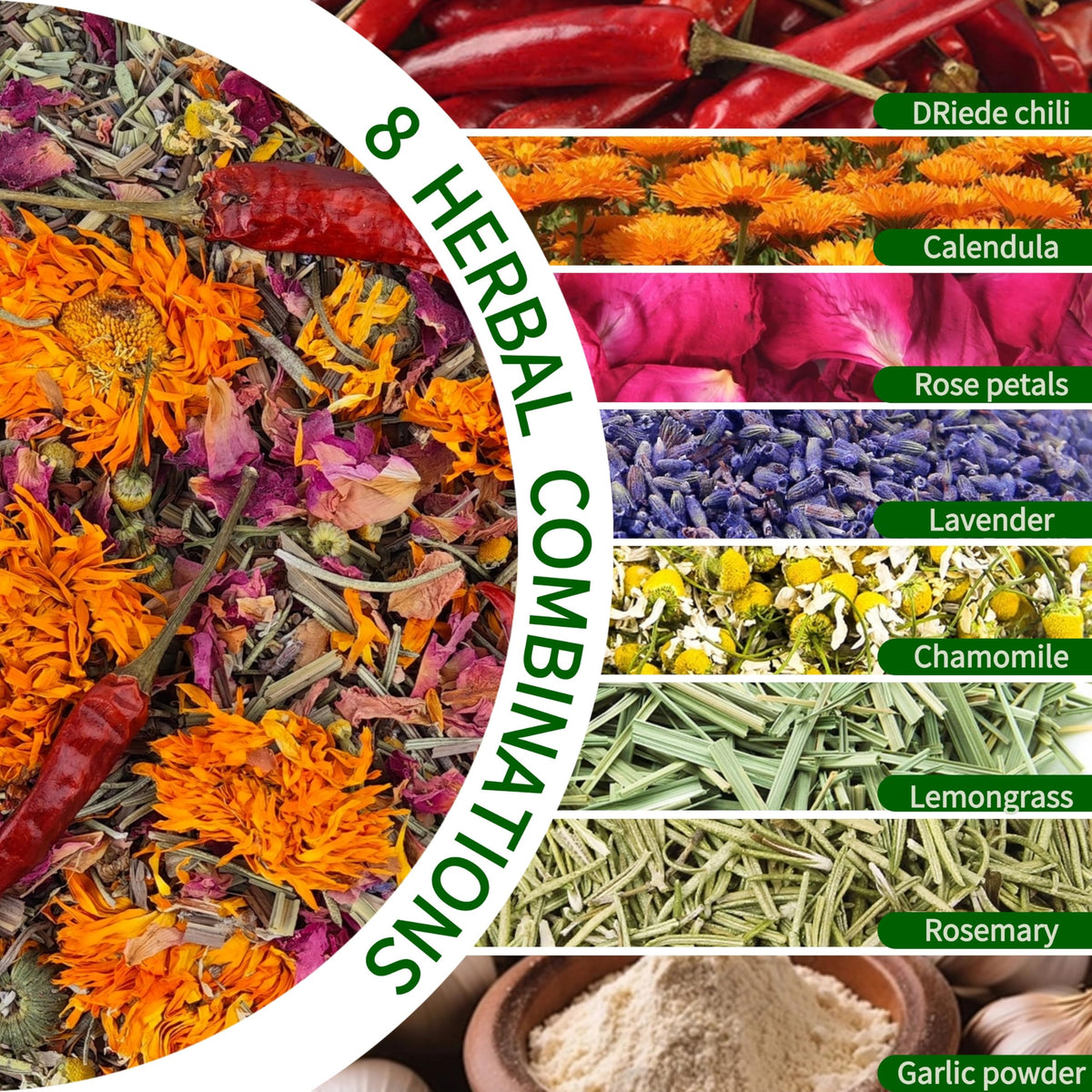 AUBOEAY coop odor-control dried herbs in coop for odor reduction.