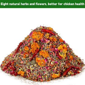 AUBOEAY dust bath enhancer herbs aiding natural grooming.