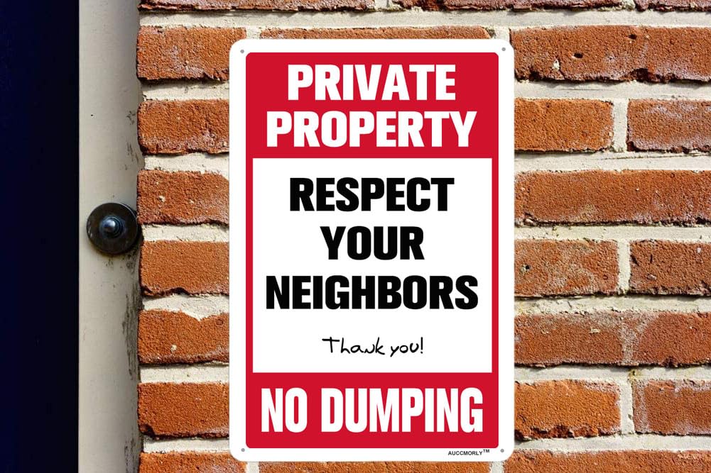 AUCCMORLY durable aluminum sign 8x12 resists outdoor weather