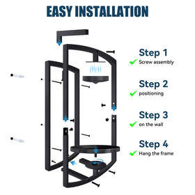 AUCCNT wall-mount installation guide helps you mount quickly and securely.