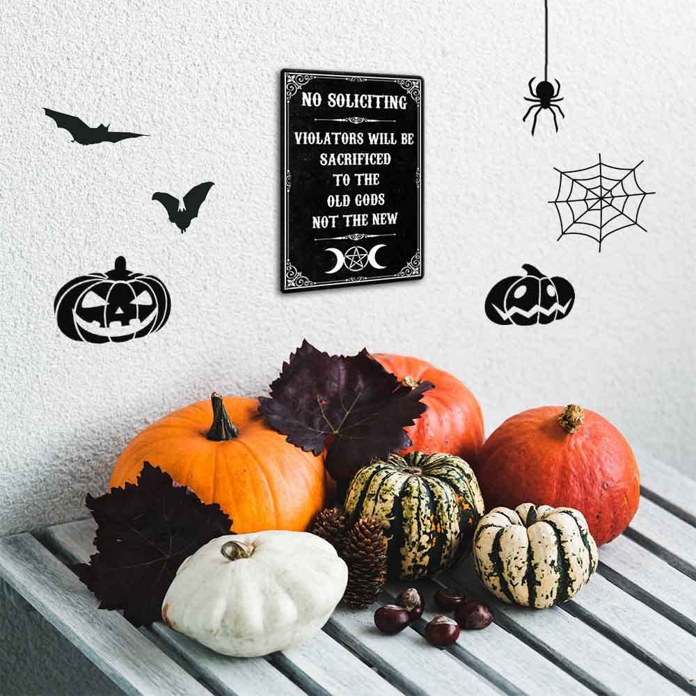 AUCIO black gothic decor sign suitable for yard or fence