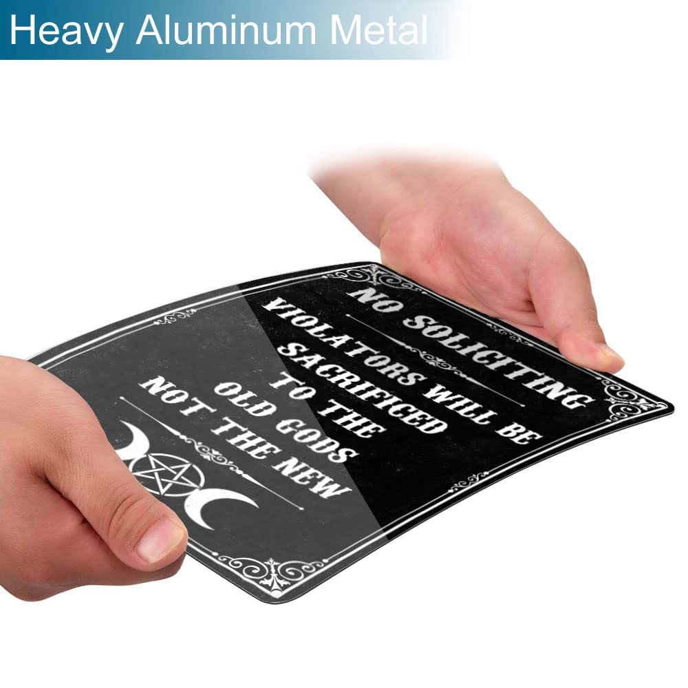 AUCIO gothic Halloween metal sign adds bold vibe to porch
