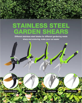 AudcaLight four-blade set for versatile pruning tasks