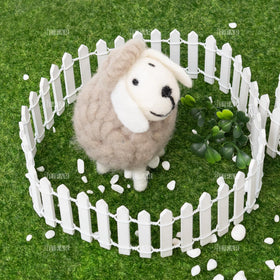 AUEAR wooden picket fence for DIY fairy garden projects
