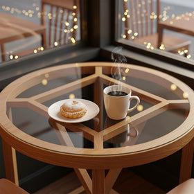 Augeno 30-inch tabletop enhances spaces with clean, modern lines