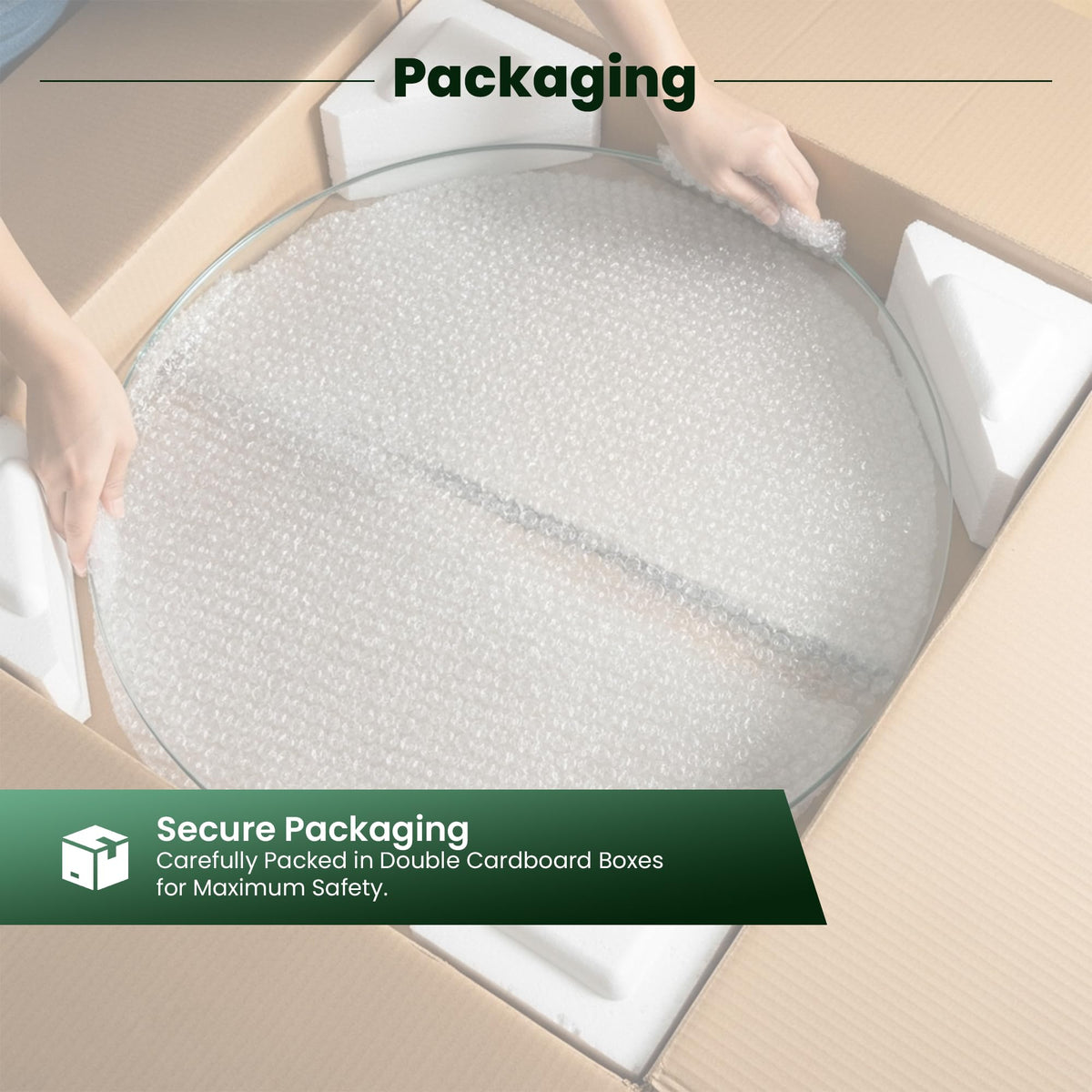Augeno double boxed packaging helps ensure safe delivery