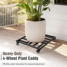 AugFir four swivel casters provide 360-degree mobility on various surfaces