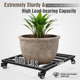 AugFir heavy-duty metal frame supports up to 600 lbs for outdoor planters