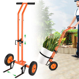 AugFir plant caddy with ergonomic T-handle enhances comfort during plant moves