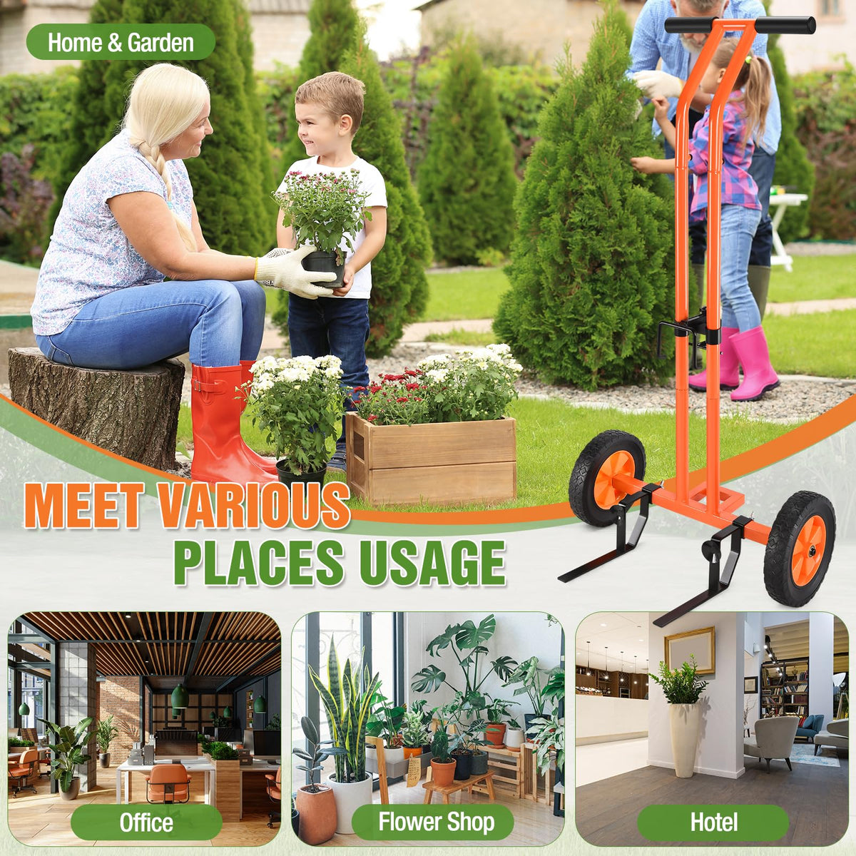 AugFir patent-design plant dolly highlights durable engineering